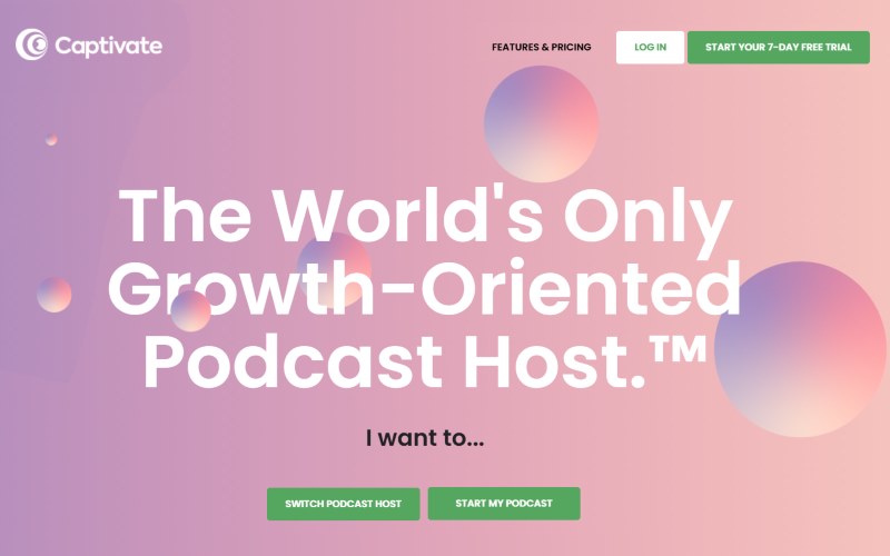 Captivate is an innovate up and coming podcast hosting company that listens to the needs of its users
